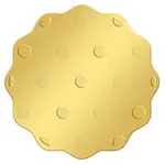 Self Adhesive Gold Foil Embossed Stickers