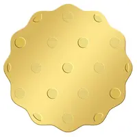 Self Adhesive Gold Foil Embossed Stickers