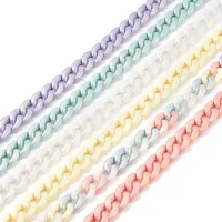 Spray Painted Acrylic Curb Chains