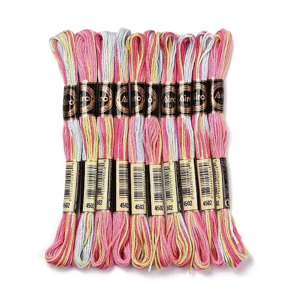 10 Skeins 6-Ply Polyester Embroidery Floss