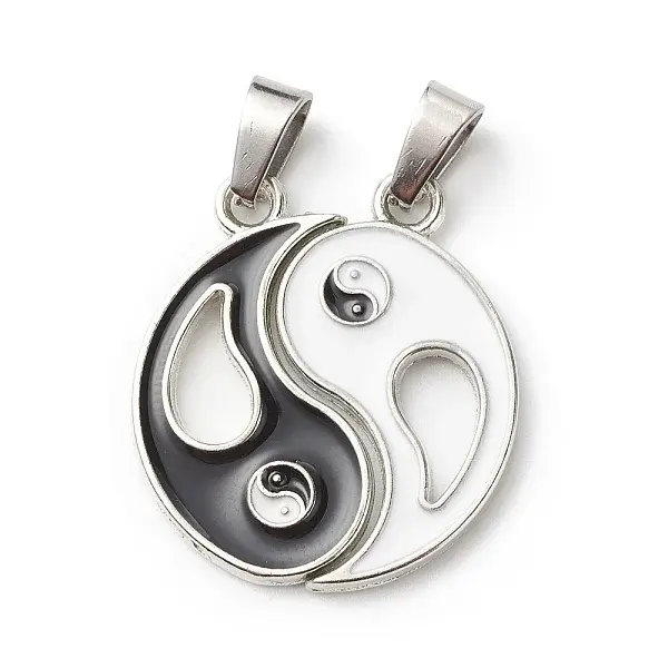 Alloy Enamel Split Pendants