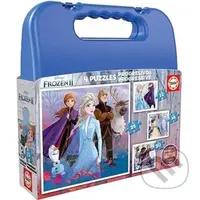 V kufříku Ledové království 2 (4v1) - puzzle z kategorie 15 - 60 dílků