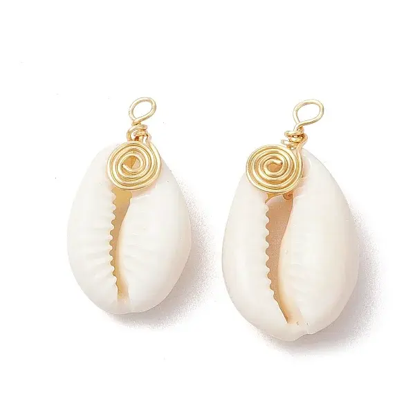 Natural Cowrie Shell Pendants
