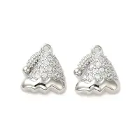 Brass Micro Pave Cubic Zirconia Pendants