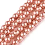 Baking Paint Glass Pearl Bead Strands