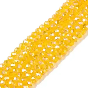 Electroplate Glass Beads Strands