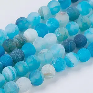 Natural Weathered Agate Beads Strands