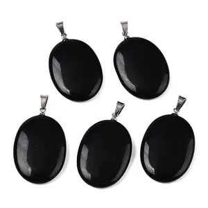 Natural Obsidian Pendants