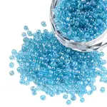 Round Transparent Colors Rainbow Glass Seed Beads
