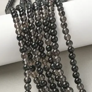 Natural Ice Obsidian Beads Strands