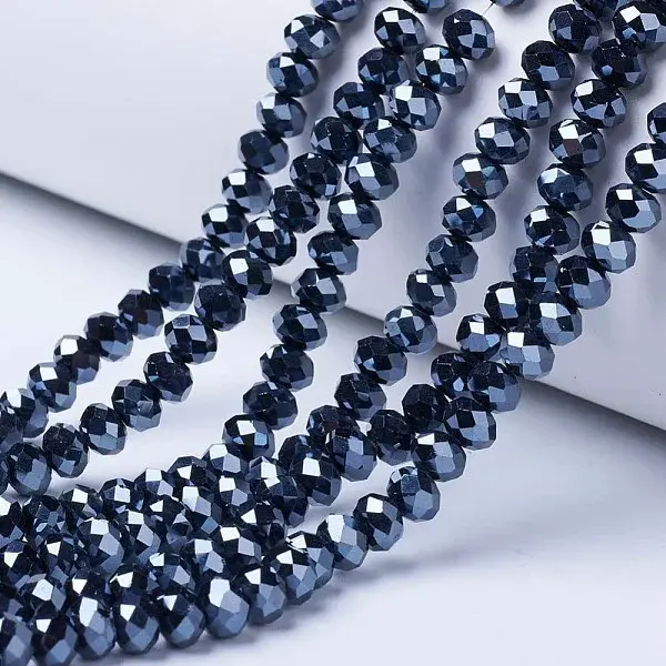 Electroplate Glass Beads Strands