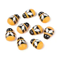 Natural Wood Spray Painted Self-adhesive Cabochons