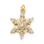 Brass Micro Pave Clear Cubic Zirconia Pendants