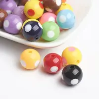 Round Acrylic Craft Beads