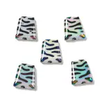 UV Plating Opaque Rainbow Iridescent Acrylic Beads