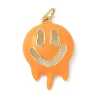Halloween Theme Brass Enamel Pendants
