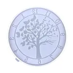 DIY Food Grade Silicone Round with Tree of Life Clock Molds