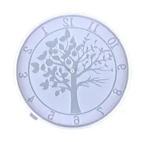 DIY Food Grade Silicone Round with Tree of Life Clock Molds