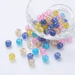 Baking Painted Crackle Glass Beads