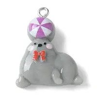 Circus Opaque Resin Pendants