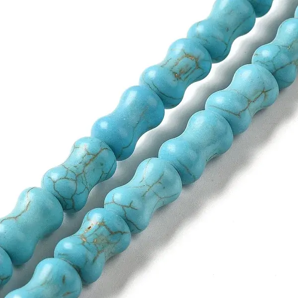 Synthetic Turquoise Dyed Beads Strands