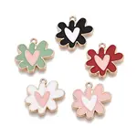 Rack Plating Alloy Enamel Pendants