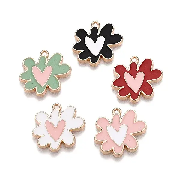 Rack Plating Alloy Enamel Pendants