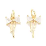 Brass Micro Pave Cubic Zirconia Pendants