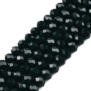 Opaque Solid Color Glass Beads Strands