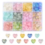360Pcs 11 Colors Frosted Transparent Acrylic Beads