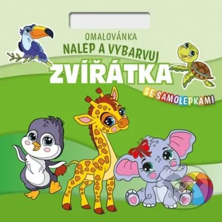 Nalepuj a vybarvuj! Zvířátka (Omalovánka Čtverec) - kniha z kategorie Omalovánky