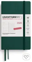 Weekly Planner & Notebook 2026 Pocket (A6) Forest Green