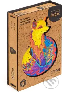 Liška, velikost M (25x33cm) (UNIDRAGON dřevěné puzzle) - puzzle z kategorie Maxi dílky