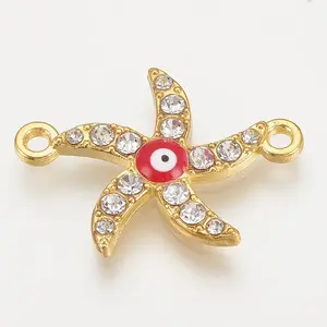 Alloy Rhinestone Links Connectors