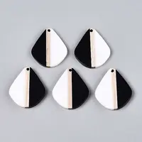 Opaque Resin & Wood Pendants