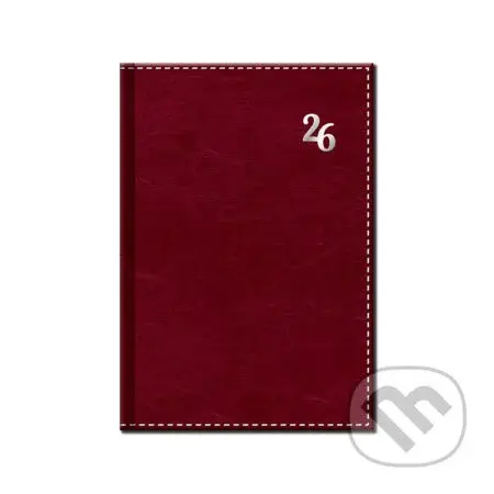 Denný diár NEAPOL 2026 (bordový) (12-mesačný, A5)