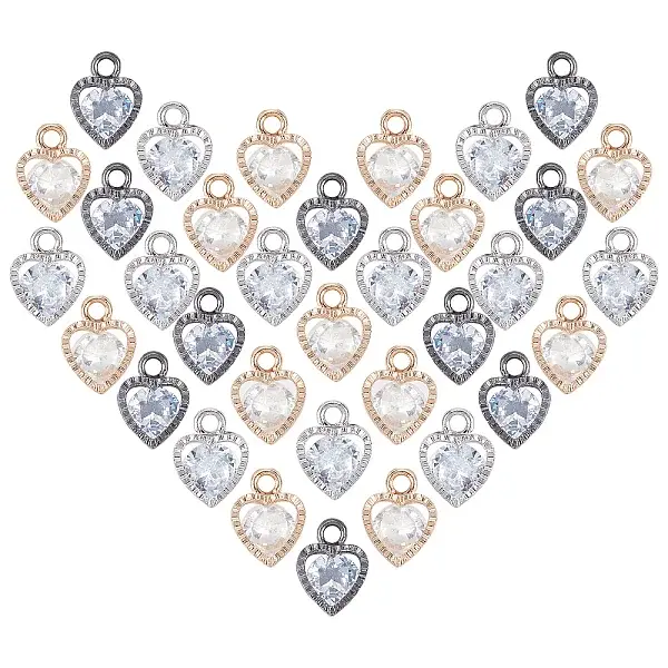 Heart Alloy Charms