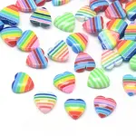Resin Striped Cabochons