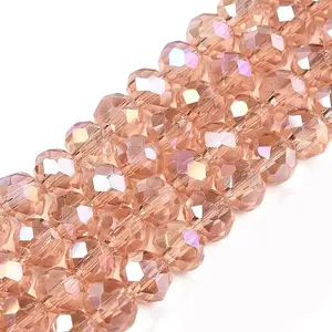 Electroplate Glass Beads Strands