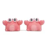 Flocky Resin Pendants