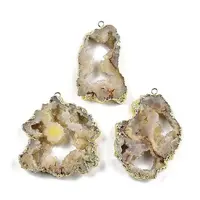 Dyed Nuggets Natural Druzy Geode Agate Big Pendants