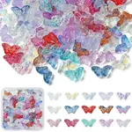 150Pcs 15 Styles Transparent Glass Beads