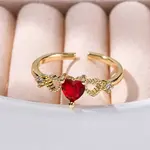 Rack Plating Brass Micro Pave Cubic Zirconia Open Cuff Finger Rings for Women