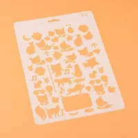 Plastic Reusable Drawing Painting Stencils Templates