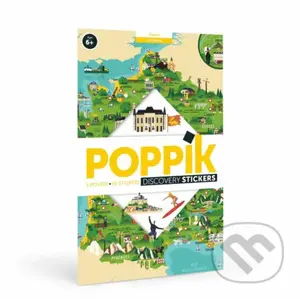 FRANCÚZSKO - vzdelávací samolepkový plagát - hra z kategorie Vzdělávací hry