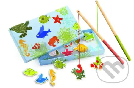Drevená magnetická hra: Tropické rybky
