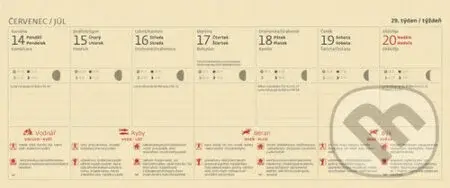 Lunární kalendář 2026 - stolní kalendář
