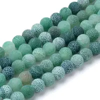 Natural & Dyed Crackle Agate Bead Strands