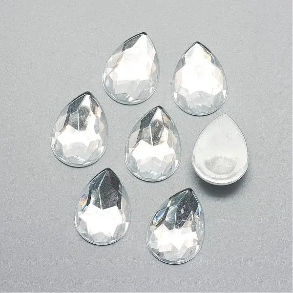 Acrylic Rhinestone Flat Back Cabochons