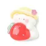 Strawberry Bear Theme Opaque Resin Cabochons